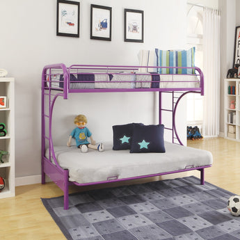 Eclipse Twin/Full Futon Bunk Bed 02091W-PU