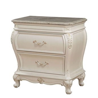 Chantelle Nightstand W/Marble Top 23543