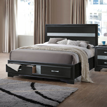 Naima EK Bed W/Storage 25897EK