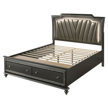 Kaitlyn EK Bed W/Led & Storage 27277EK