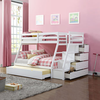 Jason Twin/Full Bunk Bed W/Trundle & Storage 37105