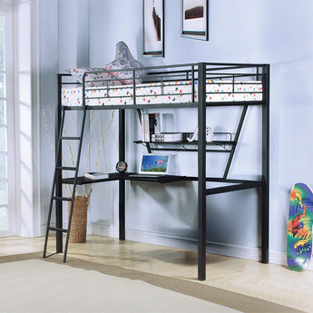 Senon Twin Loft Bed W/Desk 37275