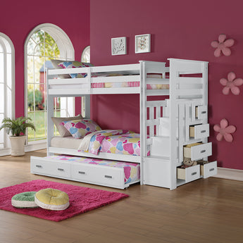 Allentown Twin/Twin Bunk Bed W/Trundle & Storage 37370