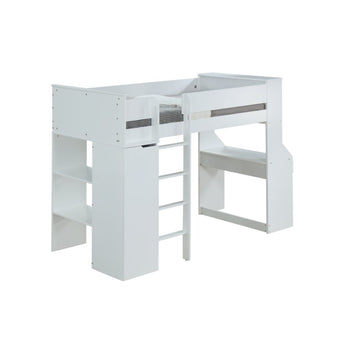 Ragna Twin Loft Bed W/Desk & Wardrobe 38060