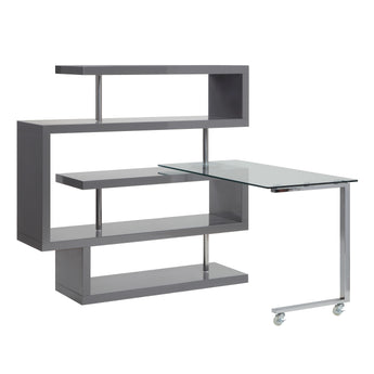 Buck II Writing Desk W/Bookshelf 93181