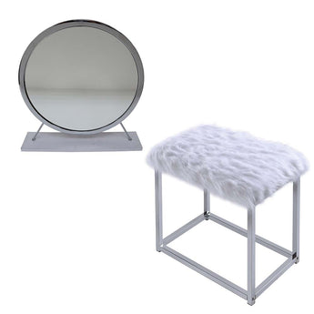 Adao Vanity Mirror & Stool AC00935