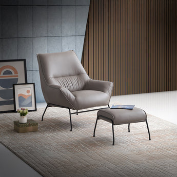 Jabel Accent Chair & Ottoman AC02385