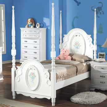 Flora Twin Bed W/Poster BD01638T