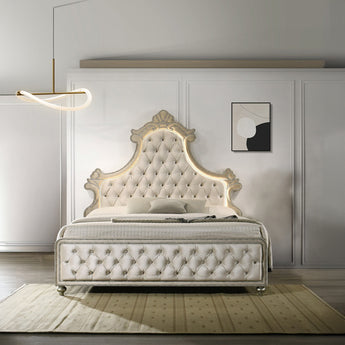 Lucienne Queen Bed W/LED BD02335Q