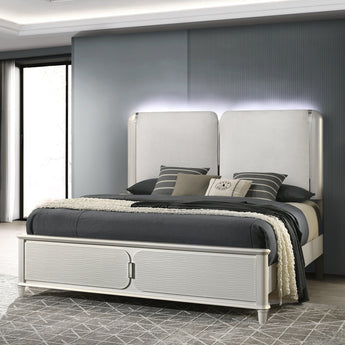 Laveda Eastern King Bed w/LED BD03791EK