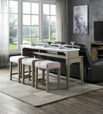 Wandella 4PC Pack Counter Height Table Set W/USB DN00089