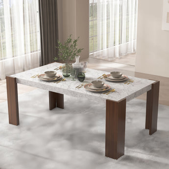 Hettie Dining Table W/Engineeed Stone Top DN02157