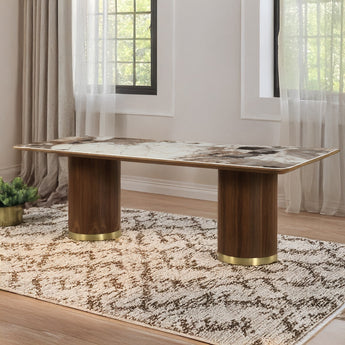 Willene Dining Table w/Ceramic Top DN03305