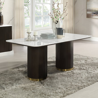 Clayten Dining Table w/Marble Top DN03940