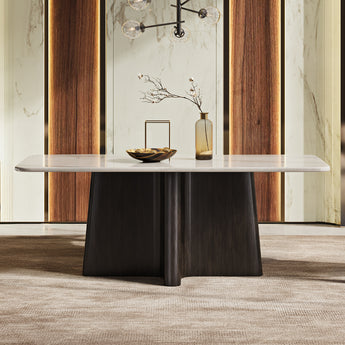 Jacory Dining Table w/Bottocino Marble Top DN04775