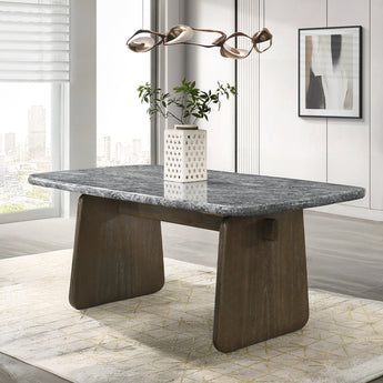 Dillon Dining Table w/Natural Marble Top DN04815