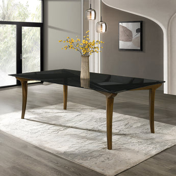 Danzel Dining Table w/Glasss Top DN06150