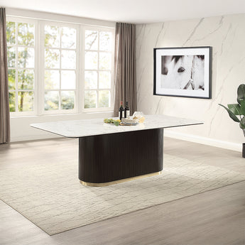 Clayten Dining Table w/Marble Top DN06160