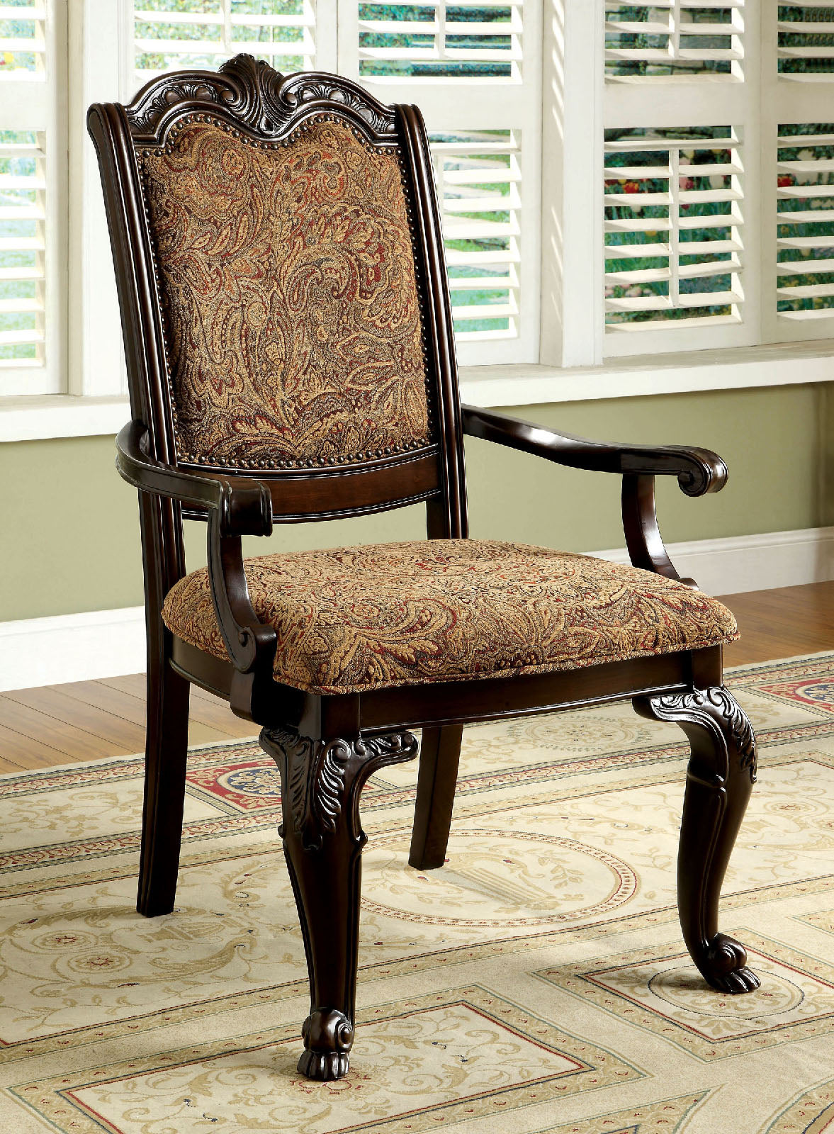 BELLAGIO - Fabric Arm Chair (2/CTN) - CM3319F-AC-2PK