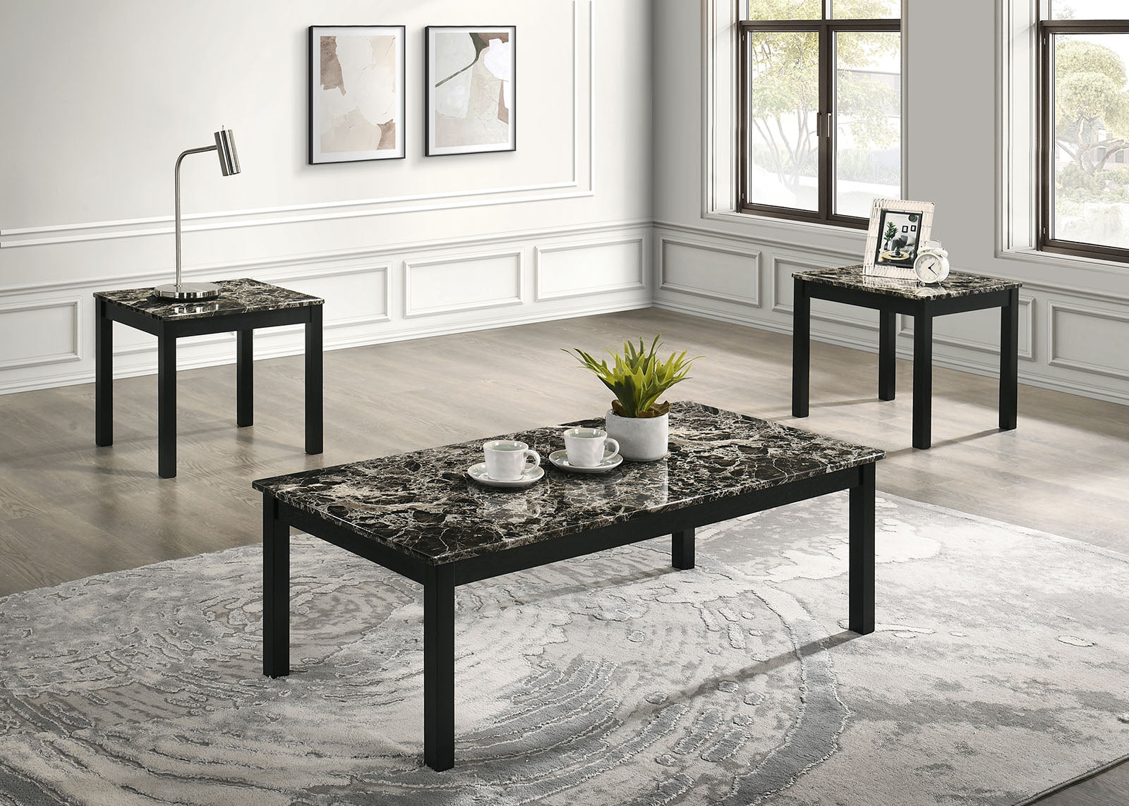 FINDLAY - 3 Pc. Table Set - FM42900BW-3PK