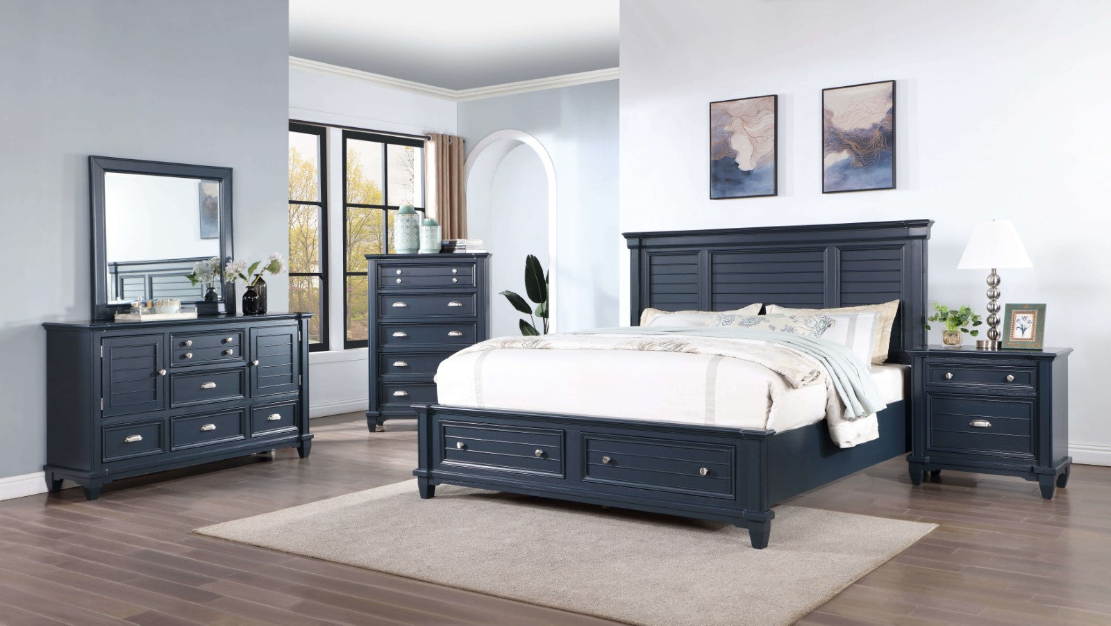 MANZANILLO - E.King Bed - CM7470BL-EK-BED