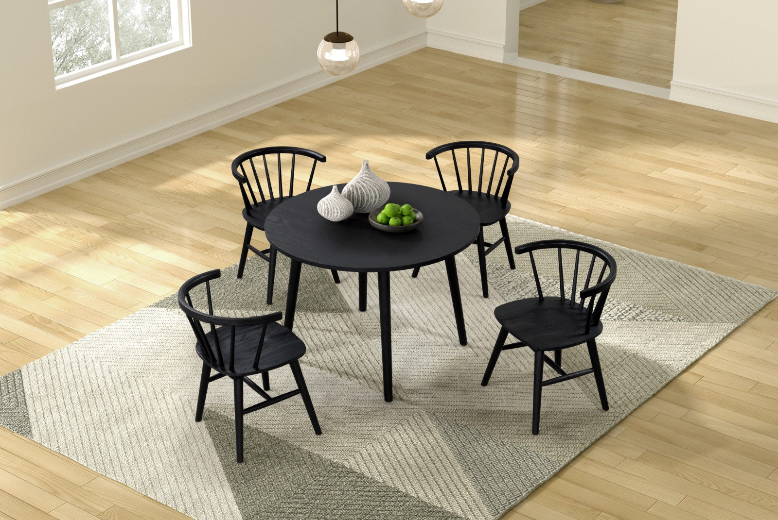 YATE - Round Dining Table - FM3102BK-RT