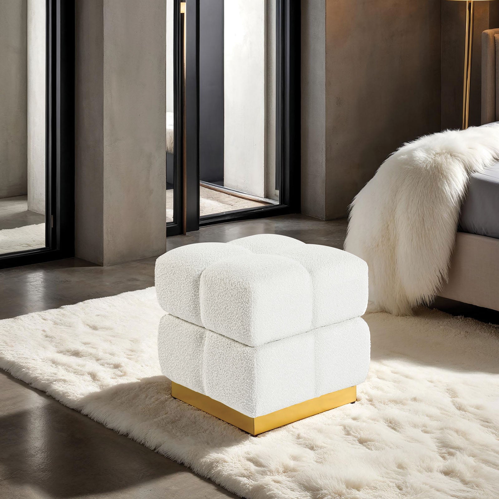 AILEEN - Storage Stool - FM-AC8006WH
