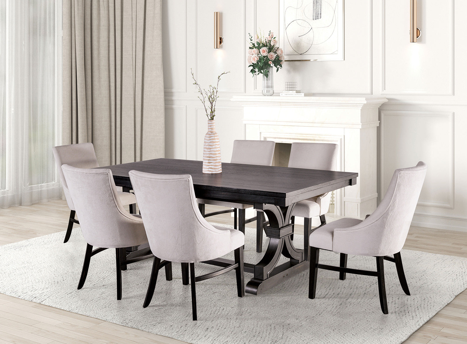GOSPORT - Dining Table - FM3200BK-T