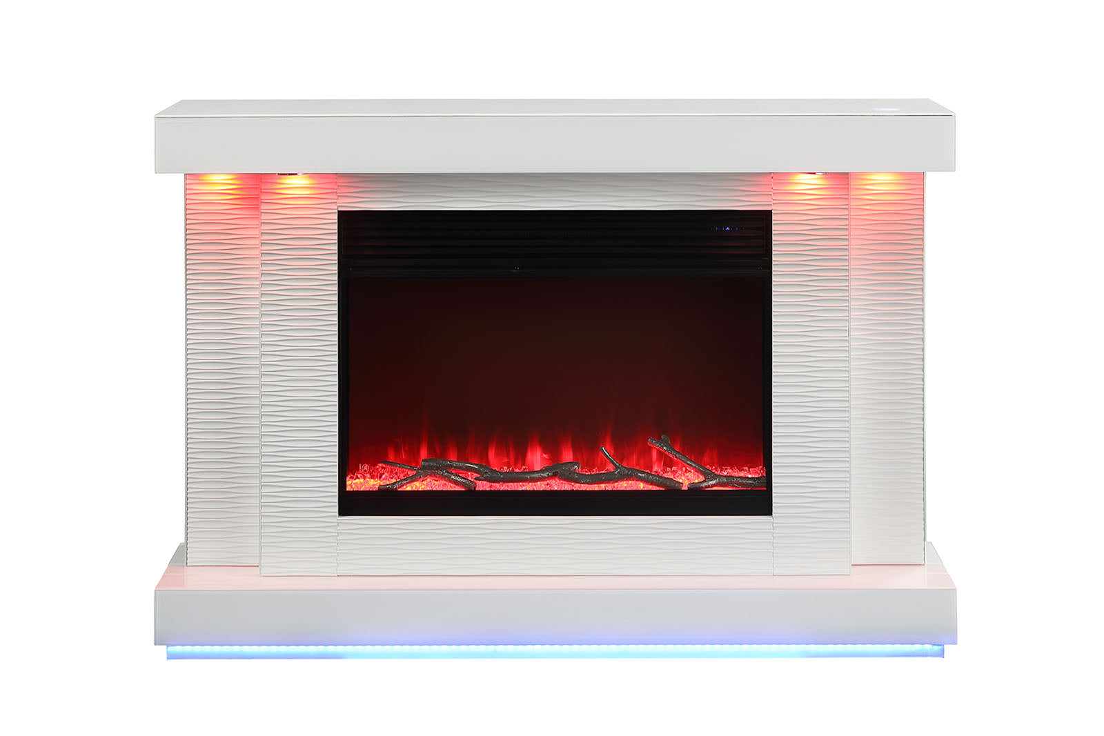 DORRIT - 55" Electric Fireplace - FM-AC8012WH-TV