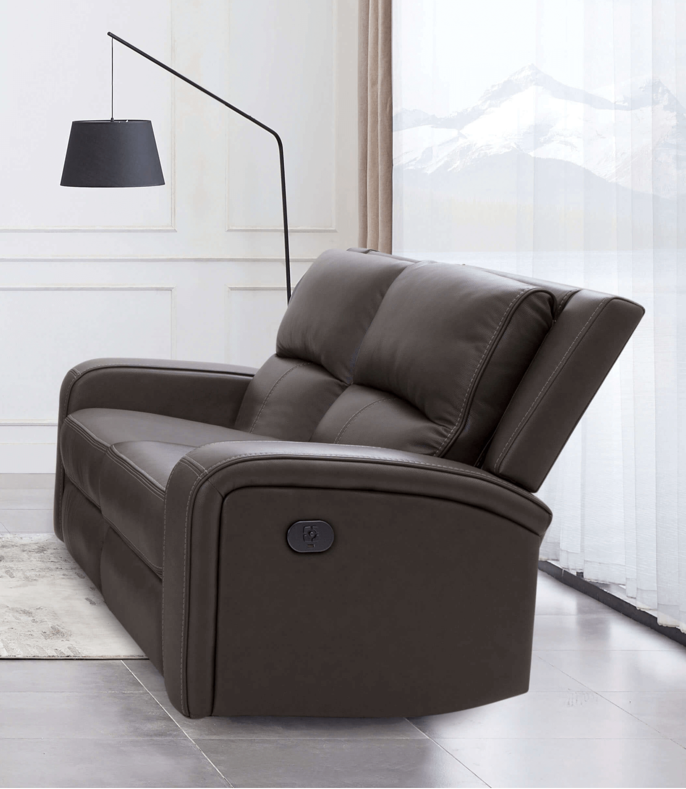VASILIOS - Power Loveseat - CM9914GY-LV-PM