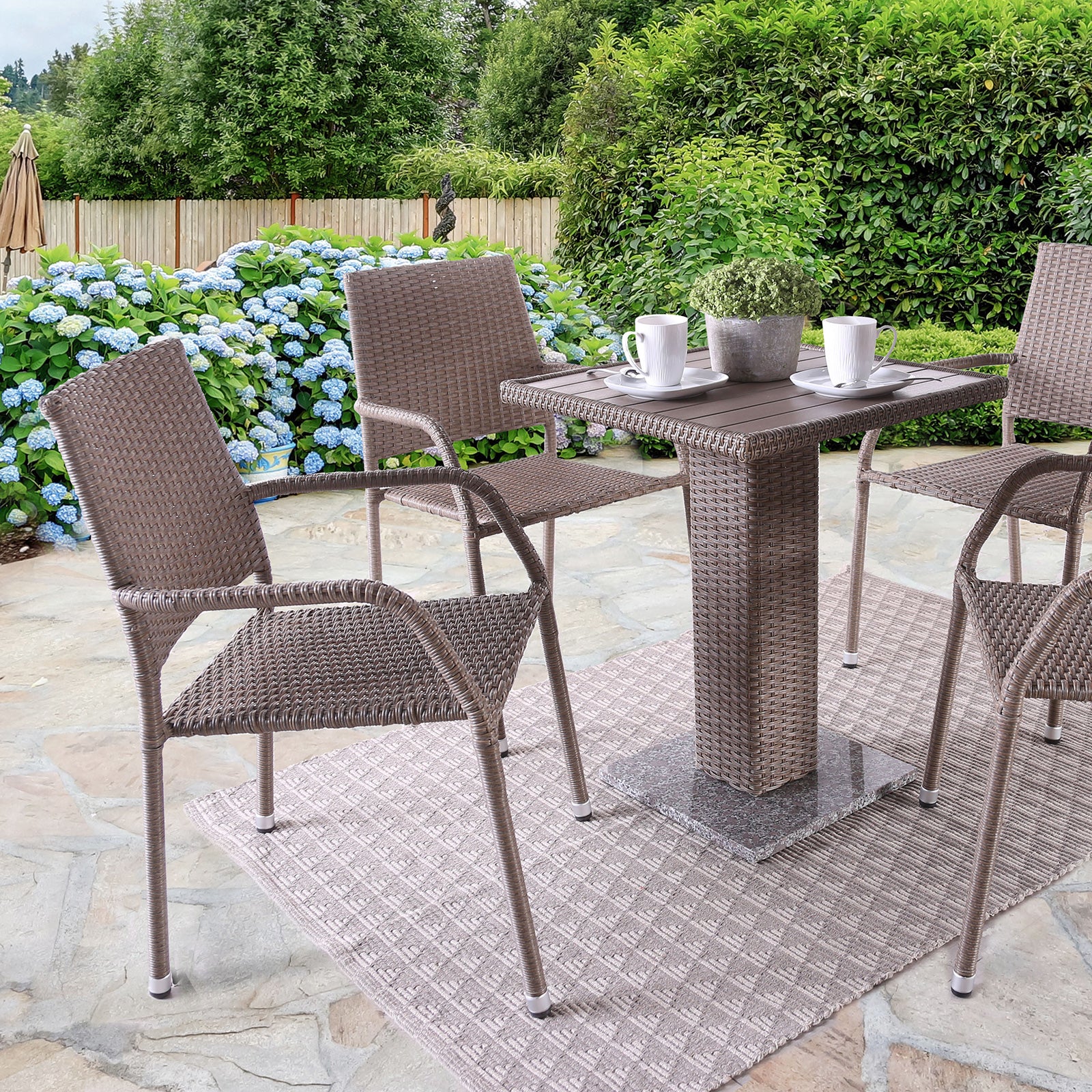 NIAMBI - Square Table, Natural - FM80004NT-T-TABLE