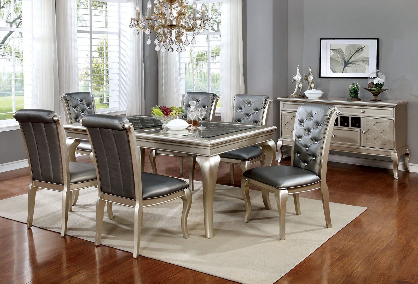 AMINA - 66" Dining Table - CM3219T-66