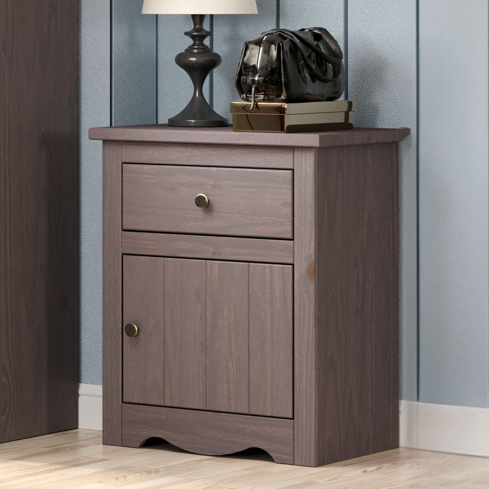 STAVROS - Nightstand - AM7002GY-N