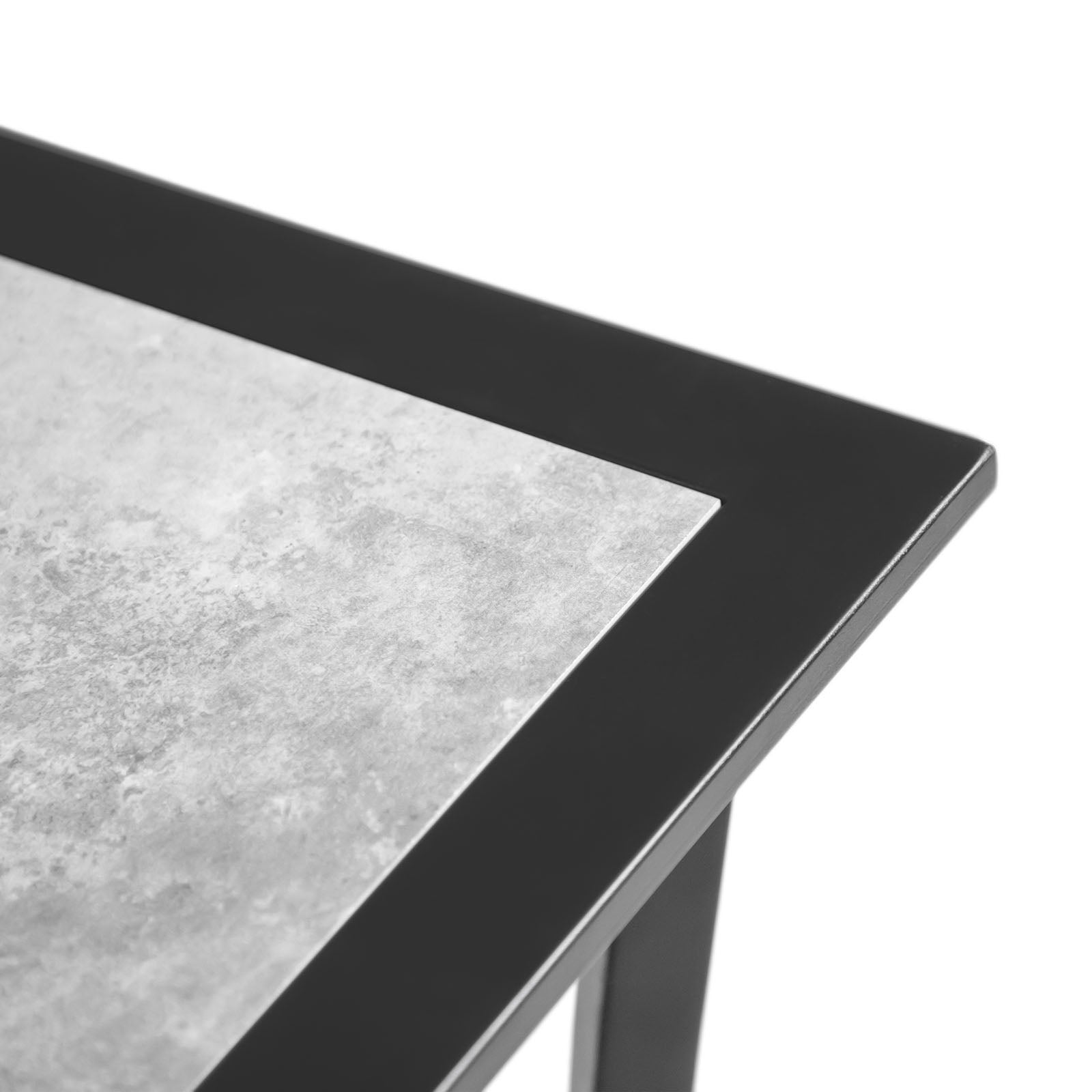 SINTRA - Patio Dining Table, Black/Gray - GM-2012