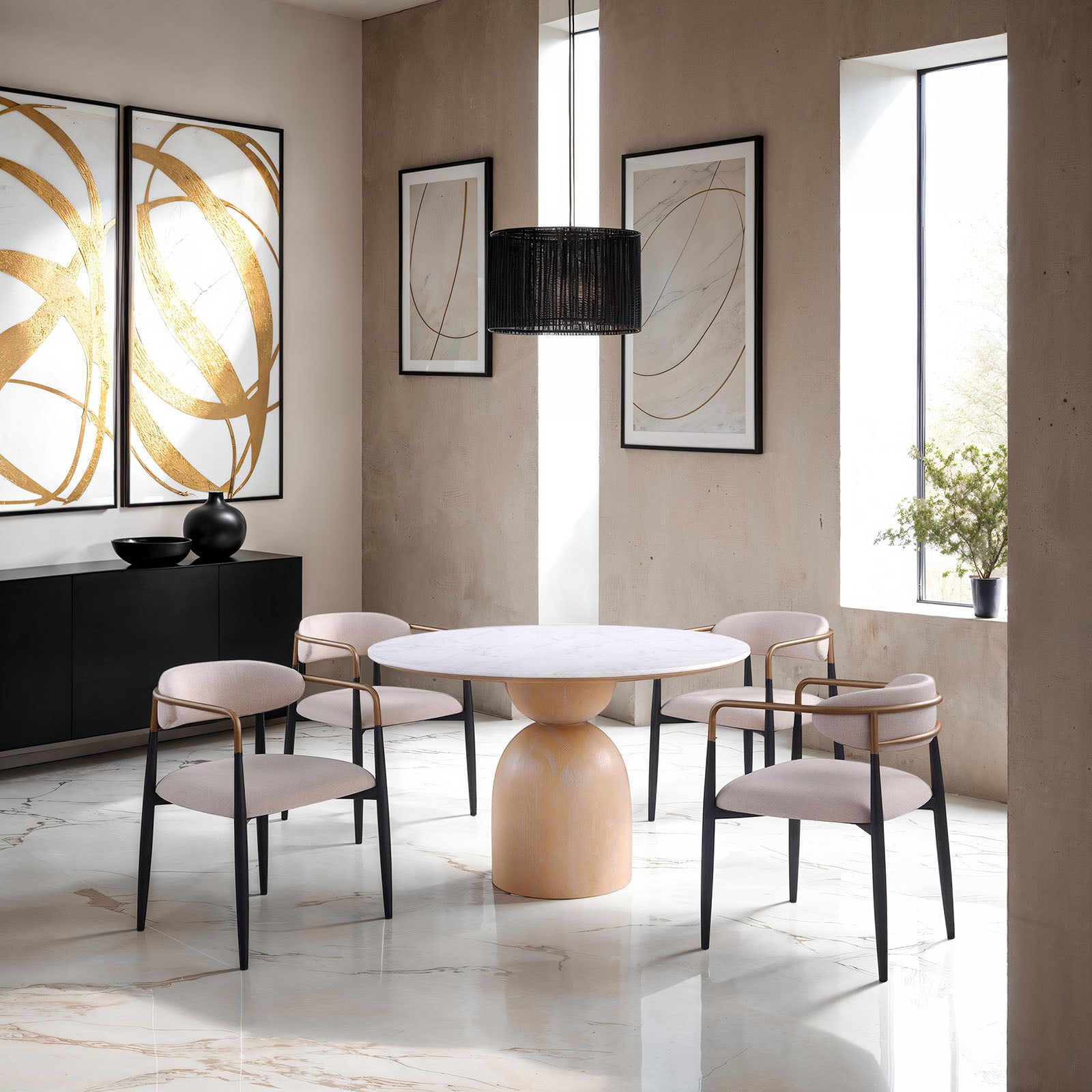 NEASDEN - Side Chair (2/CTN) - FM37003NT-AC-2PK