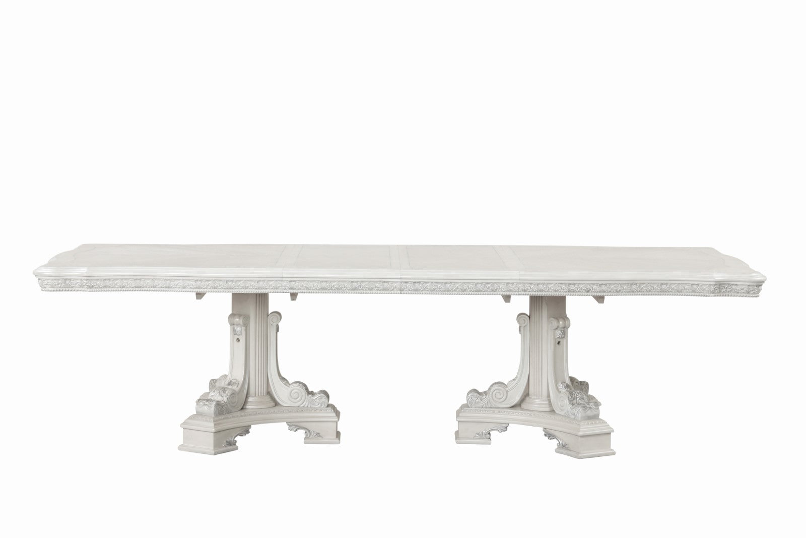 STELLA MIA - 7 Pc. Dining Table Set (2AC+4SC) - FM31000WH-T-7PC