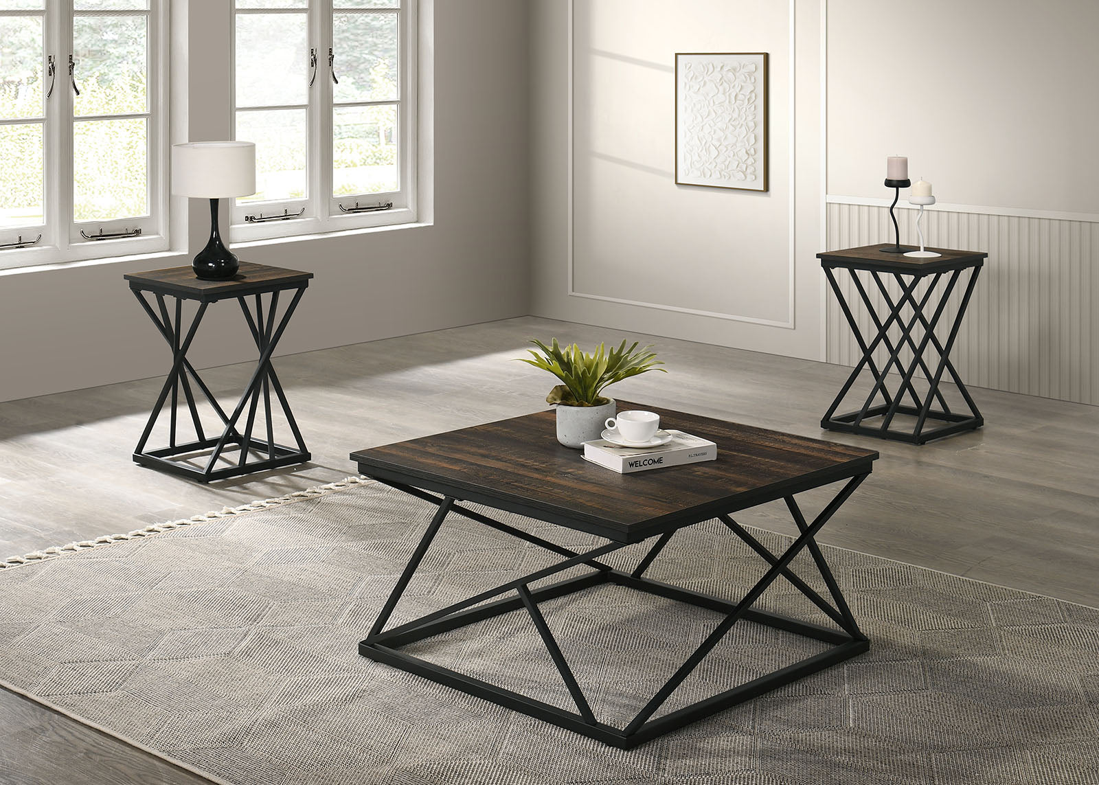 BORUP - 3 Pc. Table Set - FM42902DB-3PK