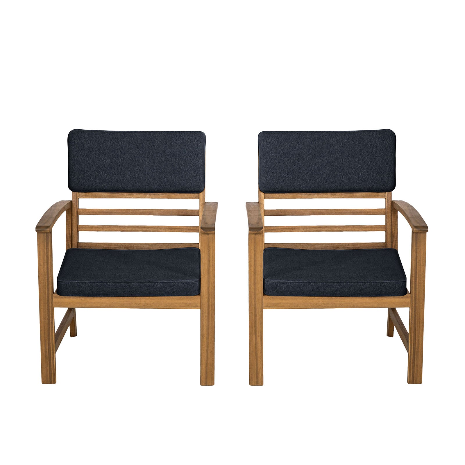 HANA - 4 Pc. Patio Set, Denim Blue/Natural - GM-1020BL-4PK