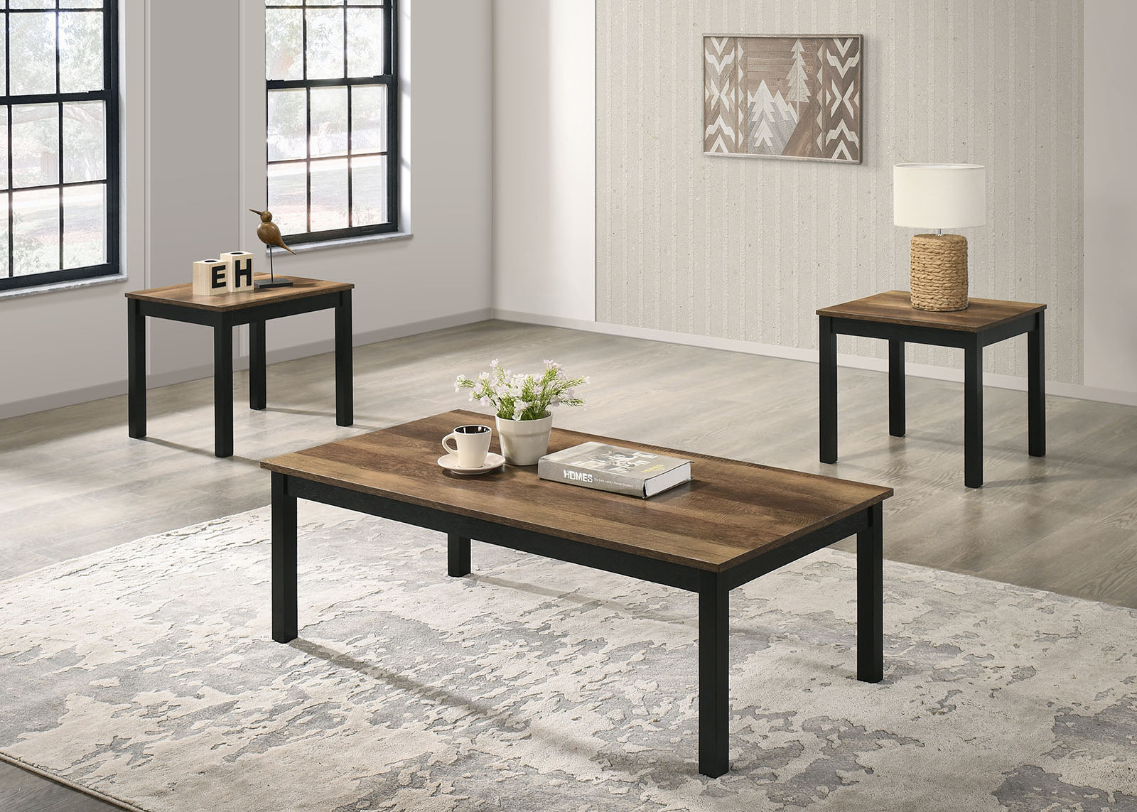 FINDLAY - 3 Pc. Table Set - FM42900BR-3PK