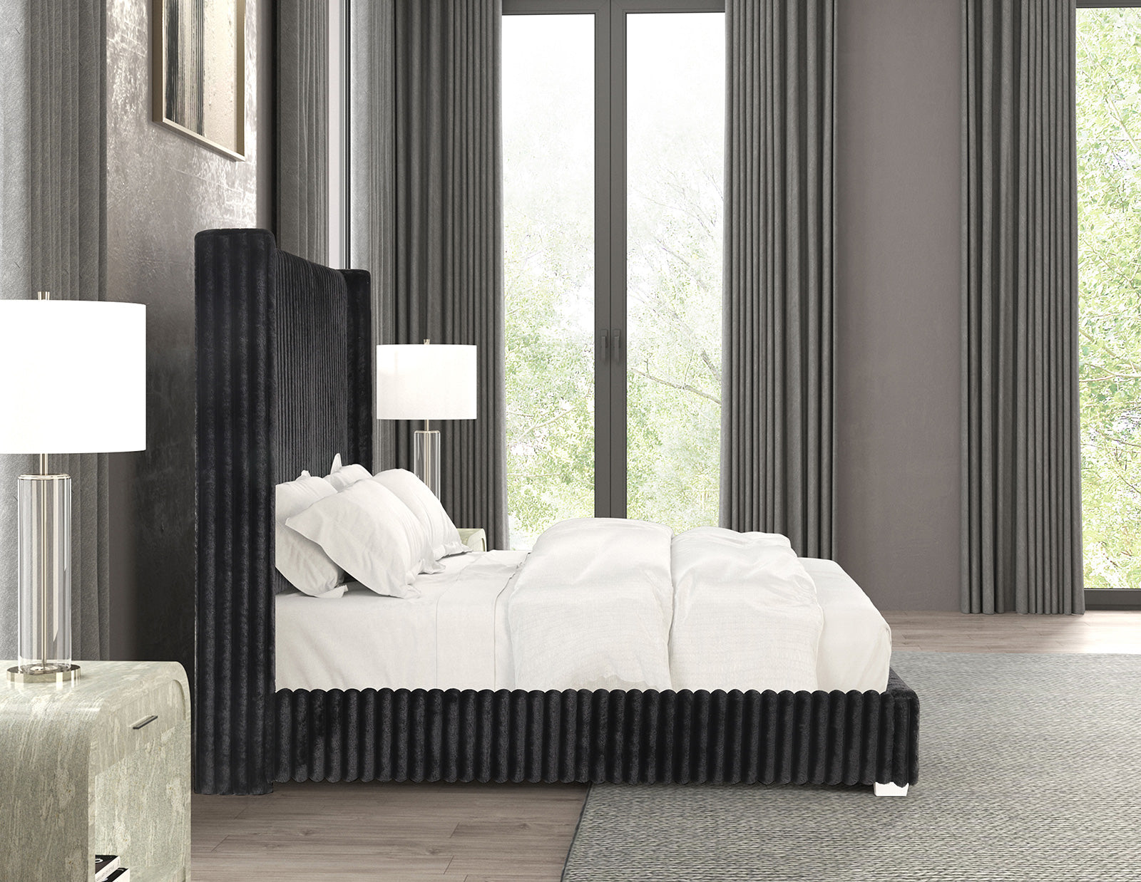 CADWELL - Full Bed, Black - FM7120BK-F