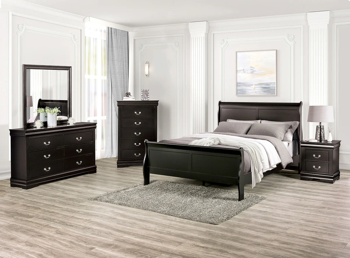 LOUIS PHILIPPE - 4 Pc. Queen Bedroom Set - FM7866BK-Q-4PC