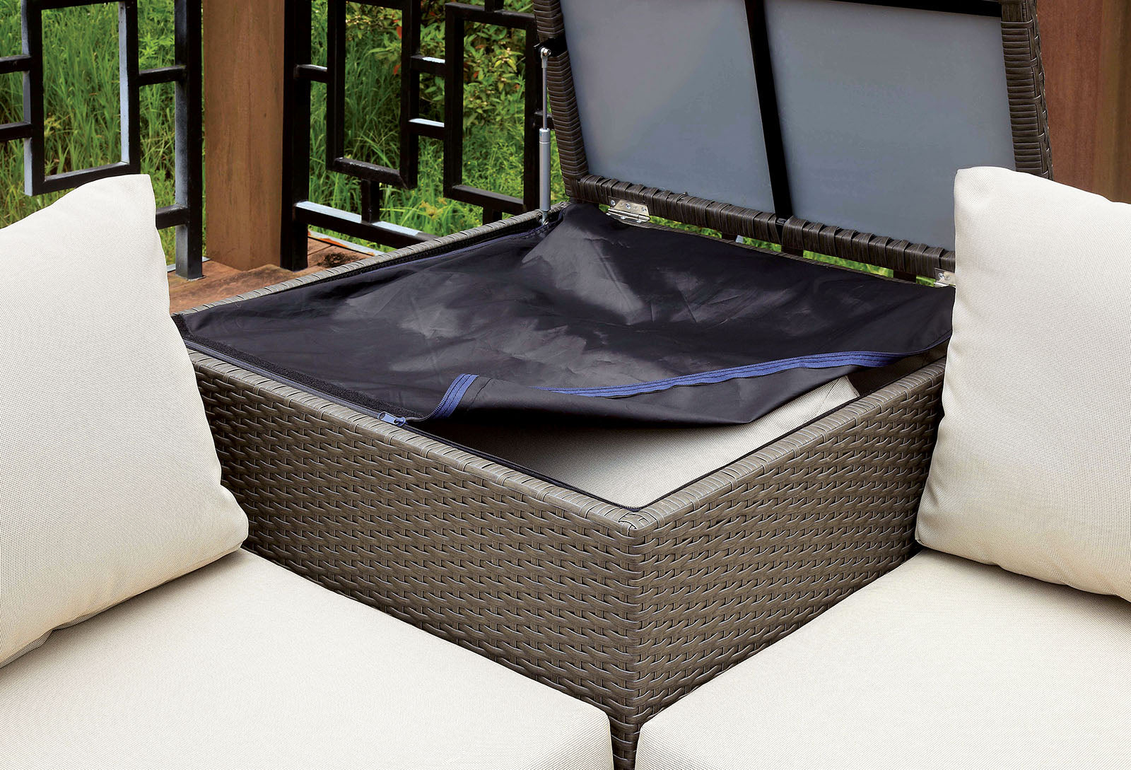 DAVINA - Patio 3 Pc. Set Storage - CM-OS1818-SECT+OT