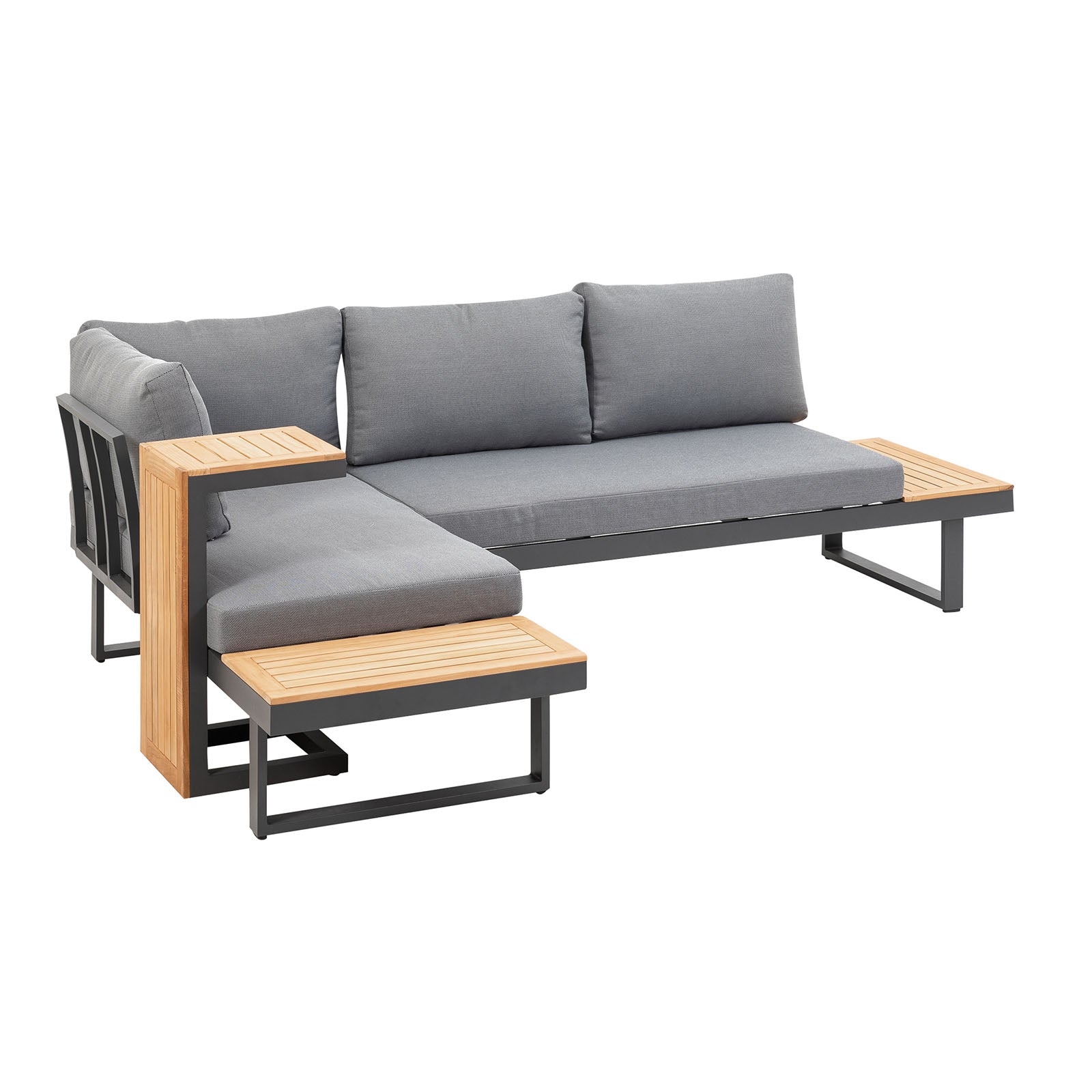 SAMARA - Modular Sectional, Gun Metal/Natural/Gray - GM-1008