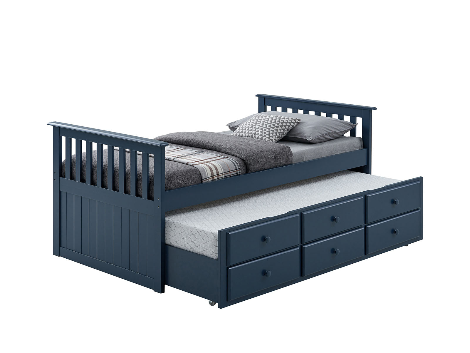 CLEMENS - Twin Captain Bed - FM-BK101BL-BED