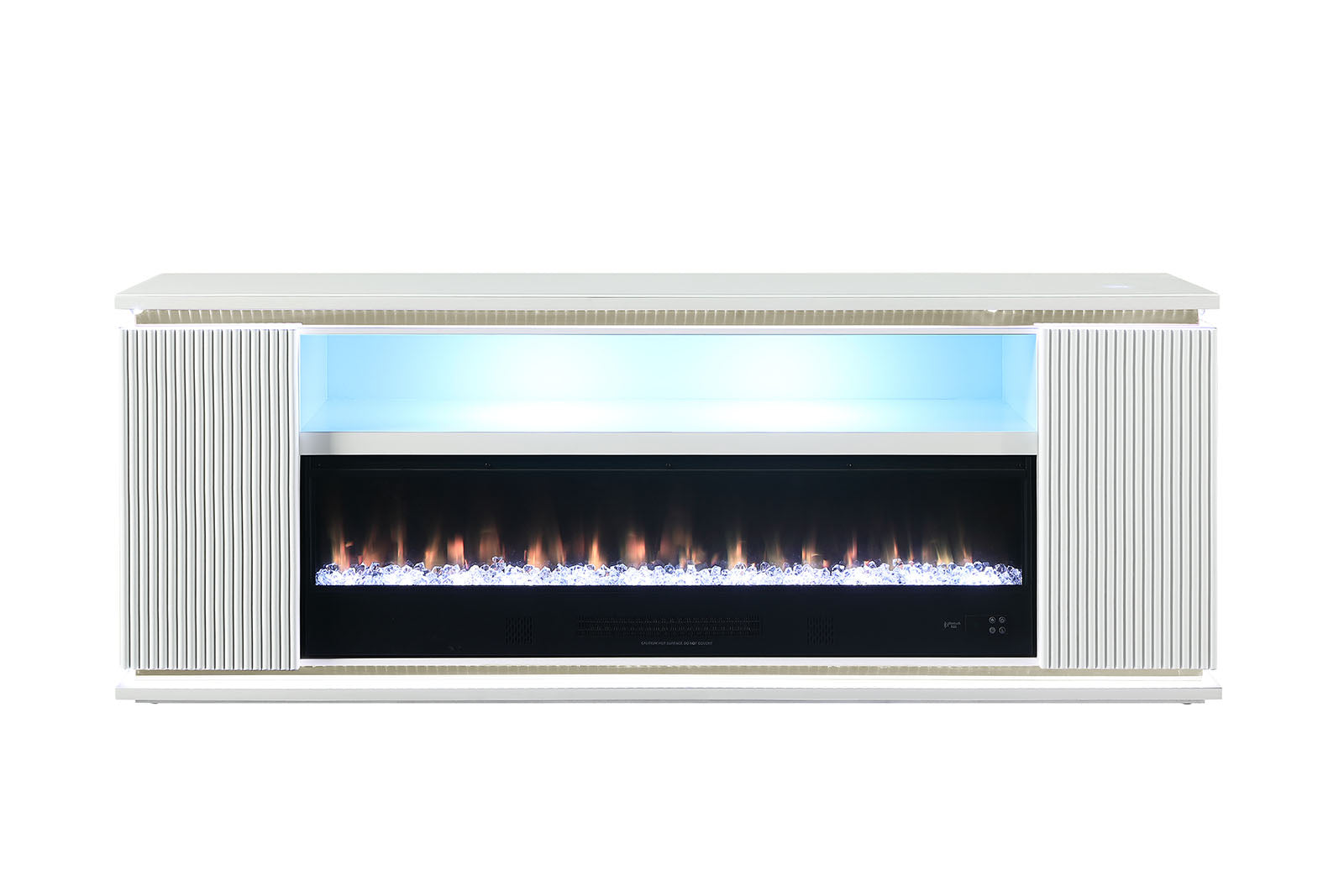 MEDEA - 71" TV Stand w/ Electric Fireplace - FM-AC8011WH-TV
