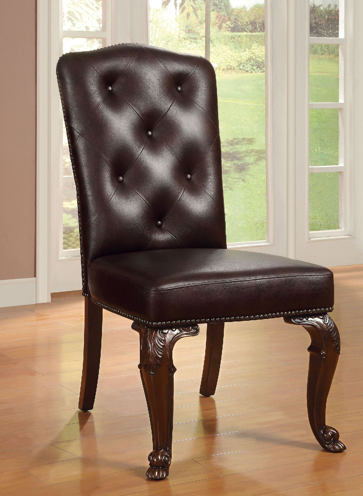 BELLAGIO - Leatherette Side Chair (2/CTN) - CM3319L-SC-2PK
