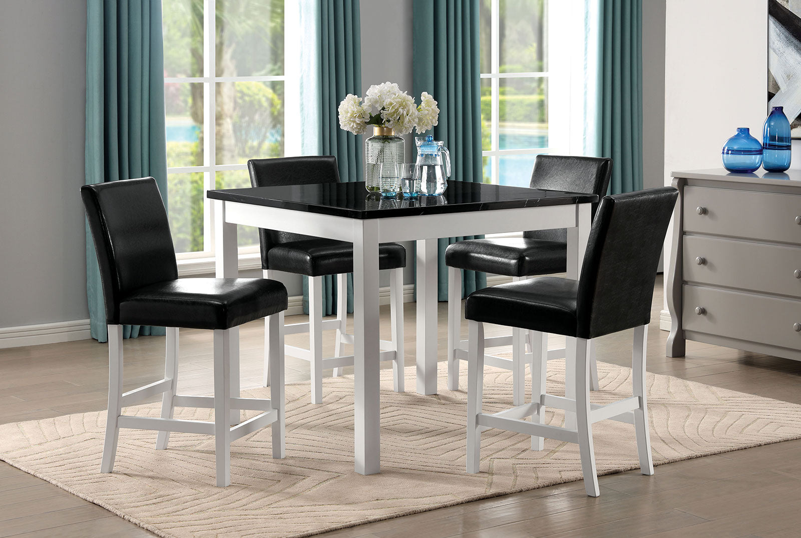 MATHILDA - 5 Pc. Counter Ht. Set - CM3143PT-5PK