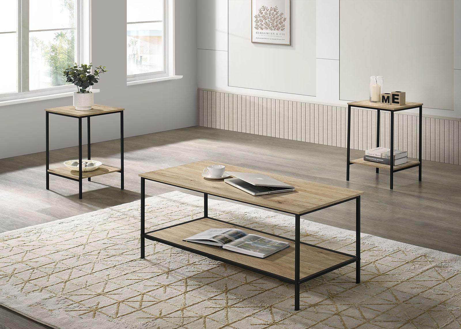 PALLAS - 3 Pc. Table Set - FM42903NT-3PK