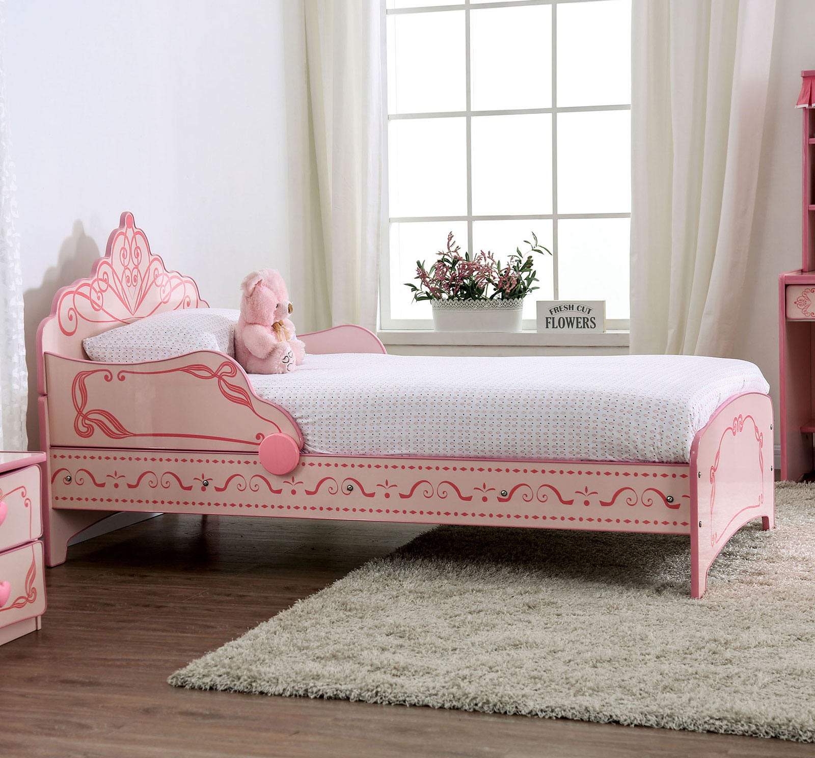 PRINCESS CROWN SINGLE BED - Twin Bed - CM7632-BED