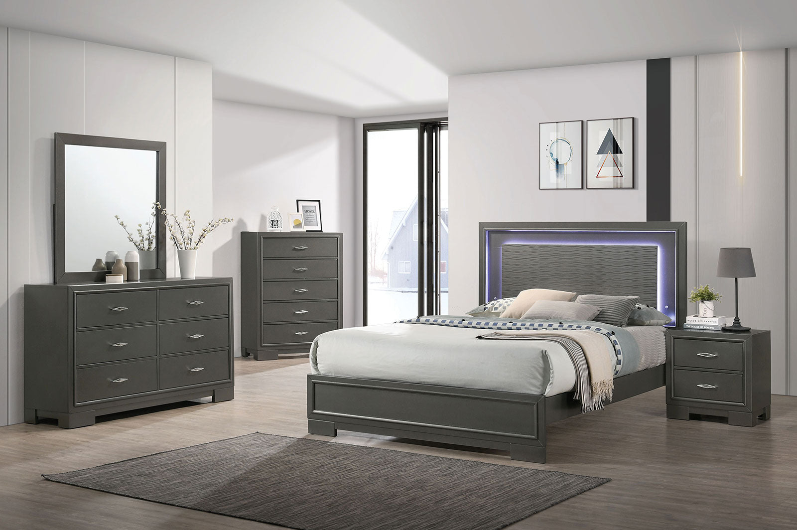 ALISON - Full Bed - CM7416GY-F-BED